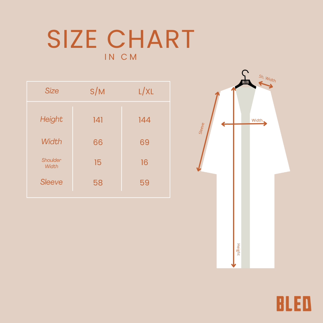 Natural Zellige Abaya