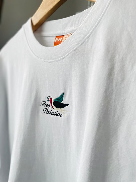 Ya Tayr Phrase Embroidered T-Shirt