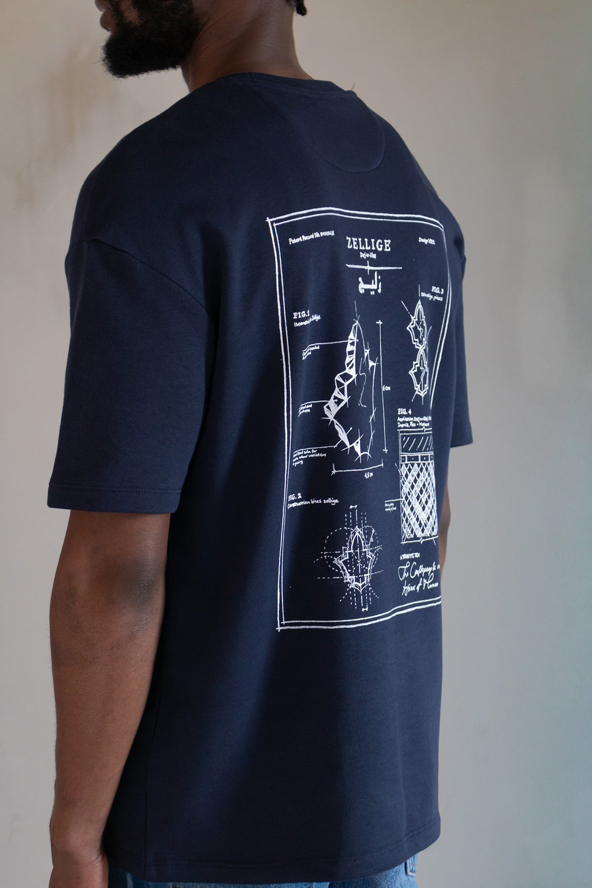 Zellige Blueprint T-Shirt