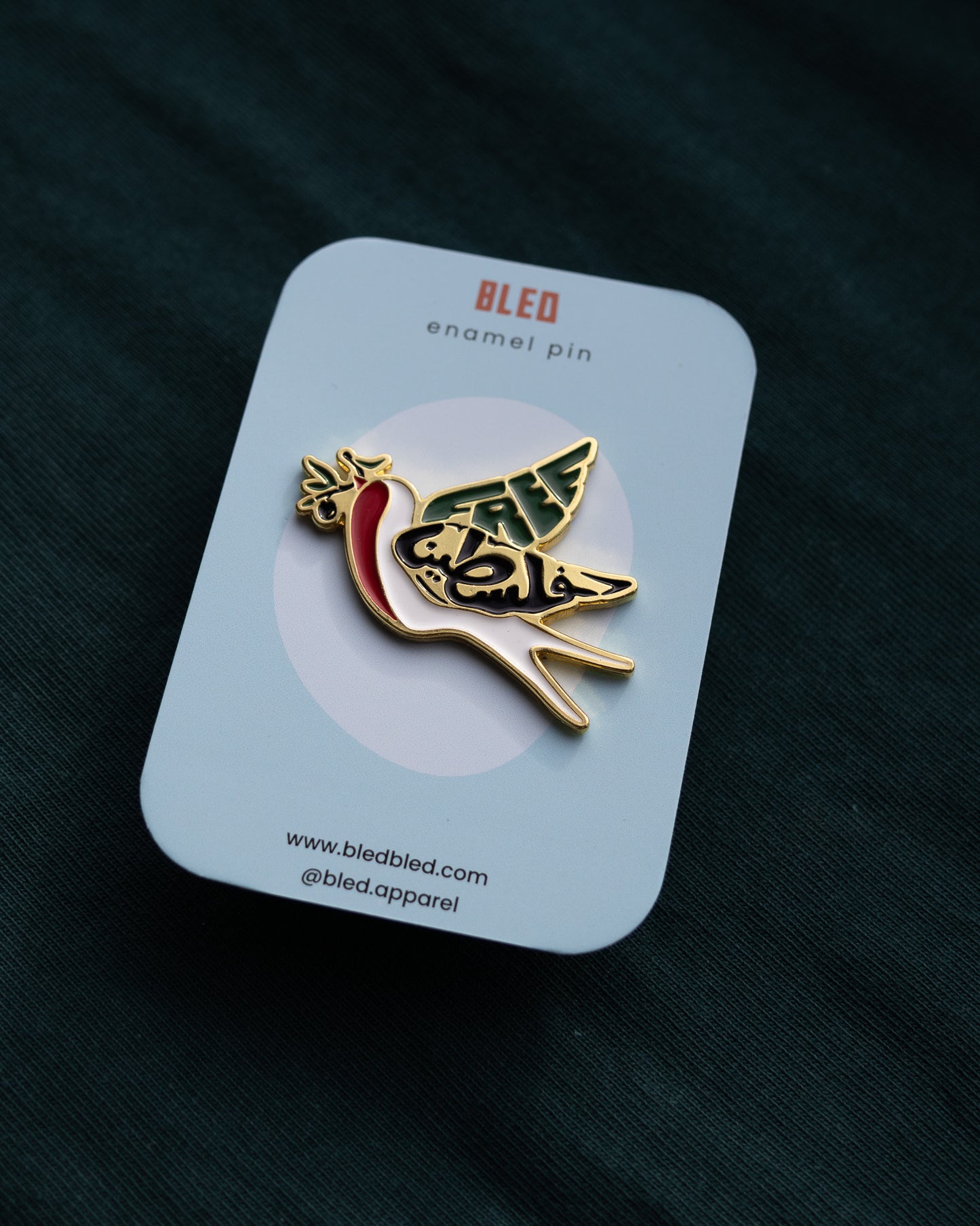 Birdie Metal Pin ''Free Falasteen''