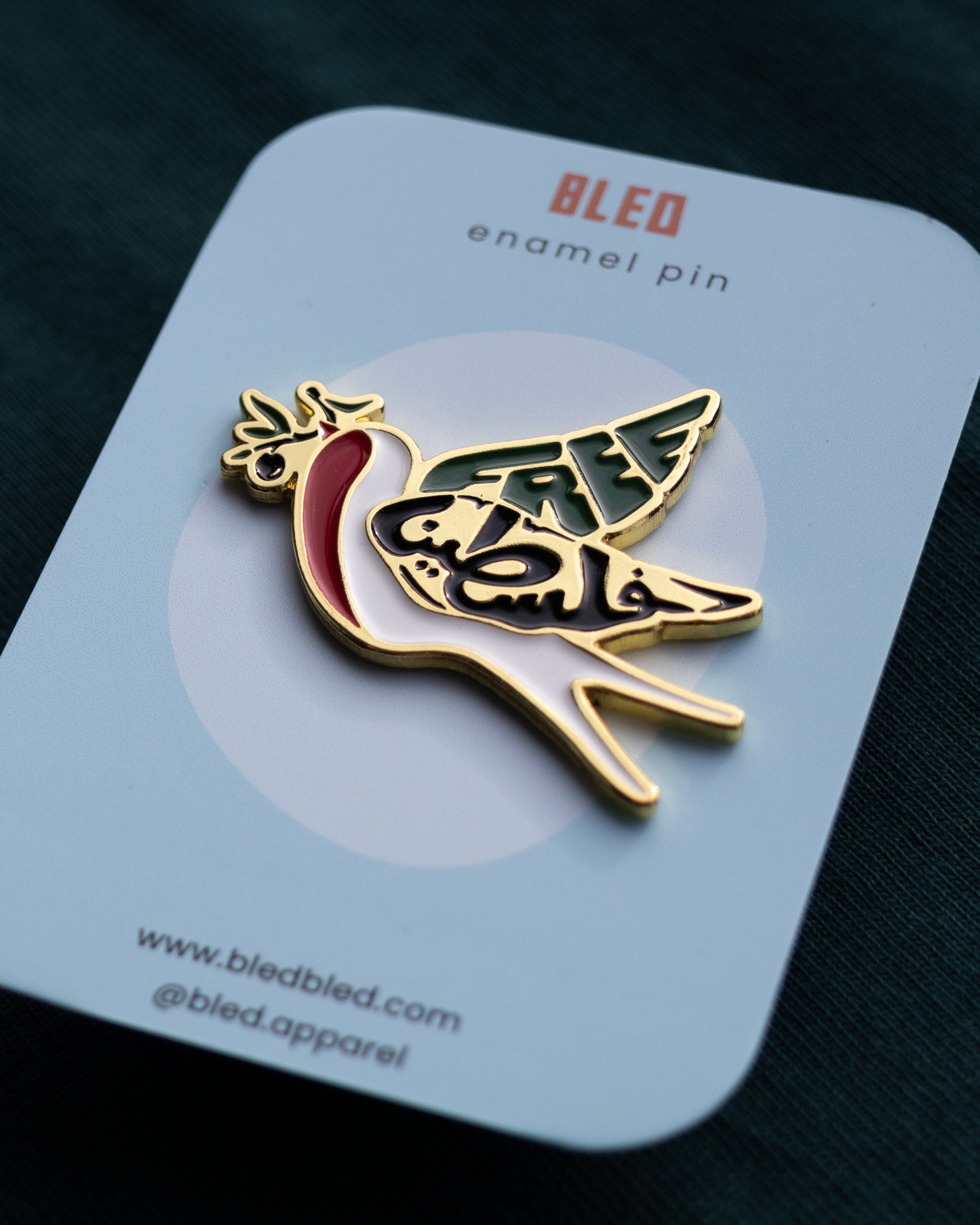 Birdie Metal Pin ''Free Falasteen''