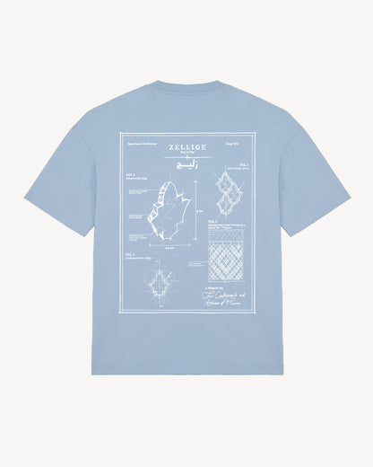 Zellige Blueprint T-Shirt
