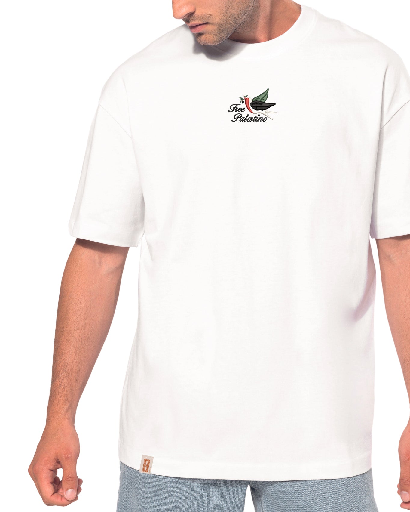Ya Tayr Phrase Embroidered T-Shirt